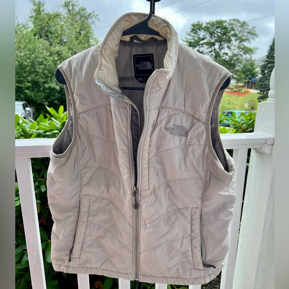 The North Face Off-White Quilted Vest